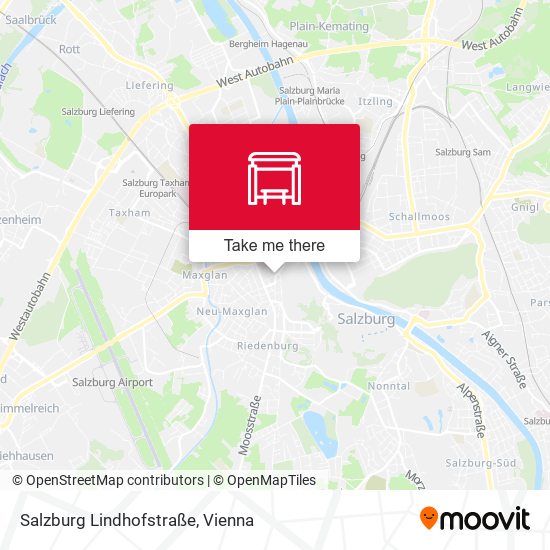 Salzburg Lindhofstraße map