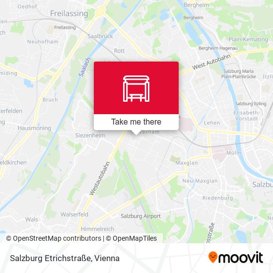 Salzburg Etrichstraße map