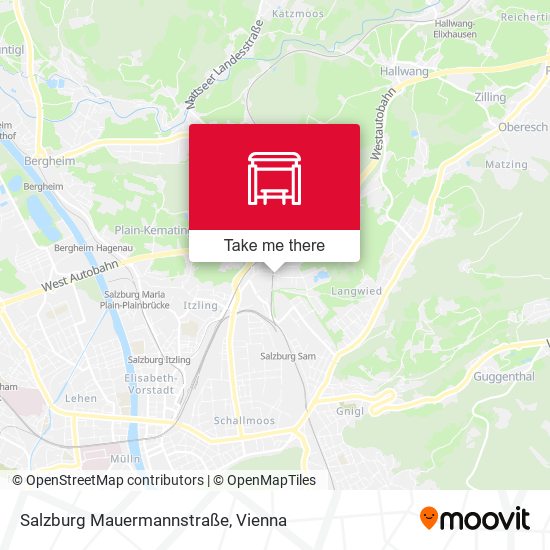 Salzburg Mauermannstraße map