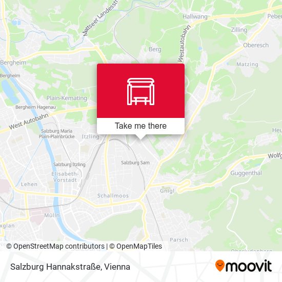 Salzburg Hannakstraße map