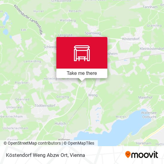 Köstendorf Weng Abzw Ort map