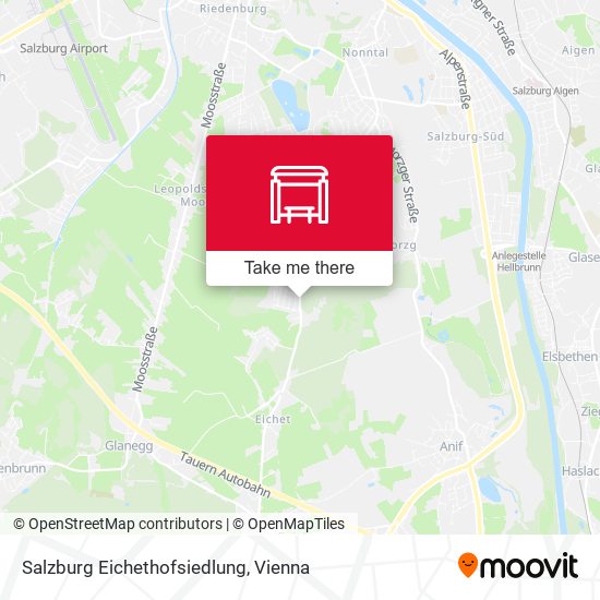 Salzburg Eichethofsiedlung map