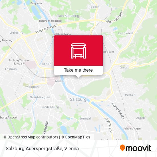 Salzburg Auerspergstraße map