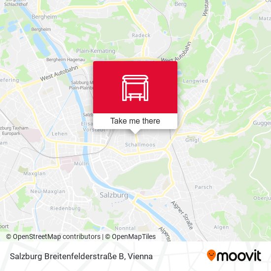 Salzburg Breitenfelderstraße B map