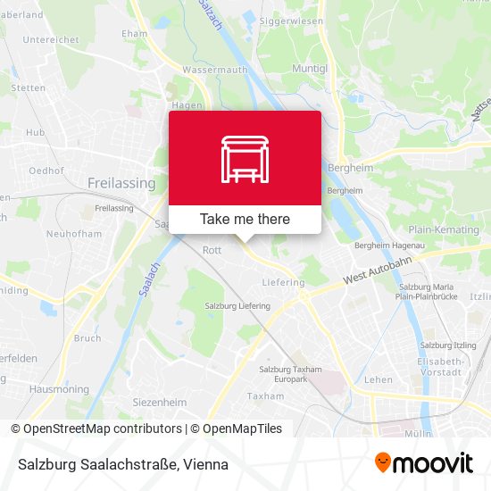 Salzburg Saalachstraße map