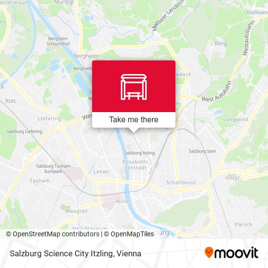 Salzburg Science City Itzling map