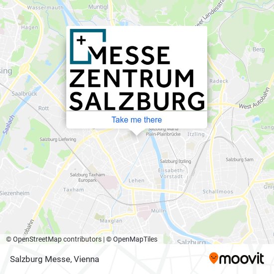 Salzburg Messe map