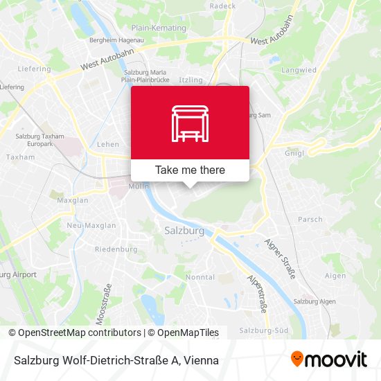 Salzburg Wolf-Dietrich-Straße A map