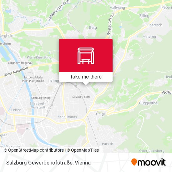 Salzburg Gewerbehofstraße map