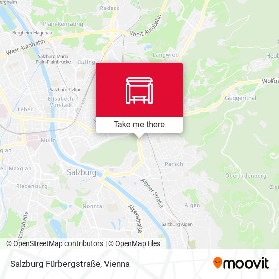 Salzburg Fürbergstraße map