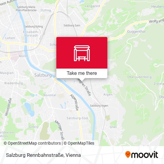 Salzburg Rennbahnstraße map