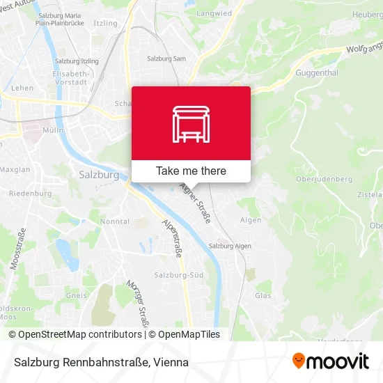 Salzburg Rennbahnstraße map