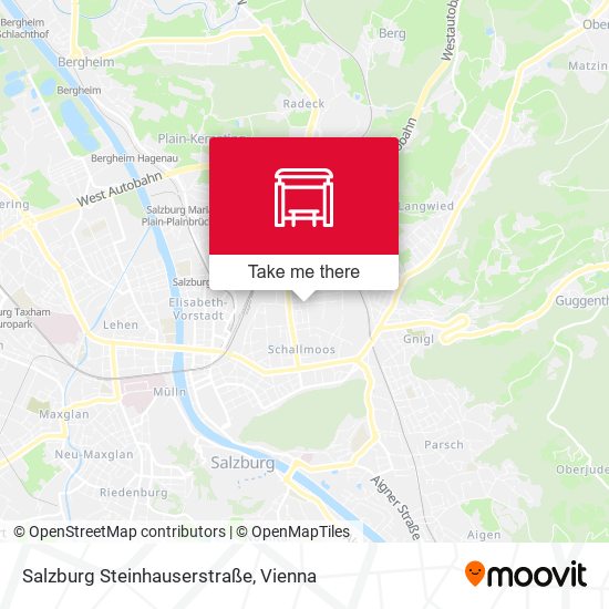 Salzburg Steinhauserstraße map