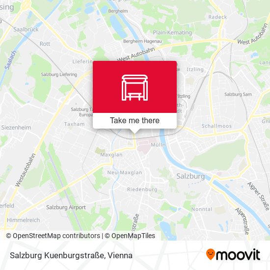 Salzburg Kuenburgstraße map