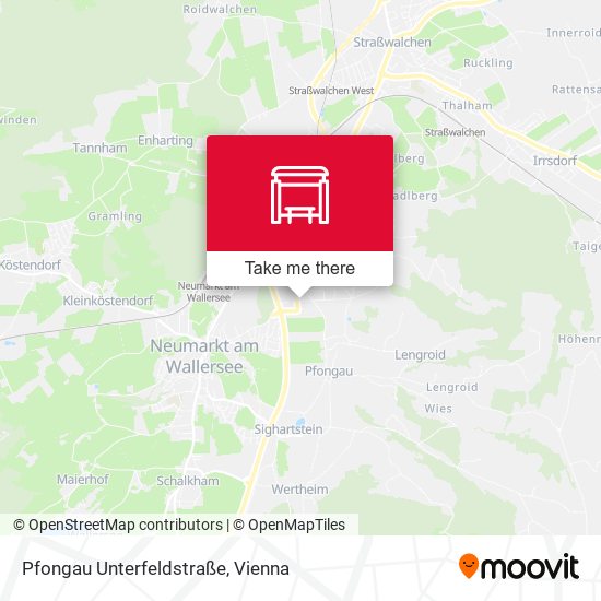 Pfongau Unterfeldstraße map