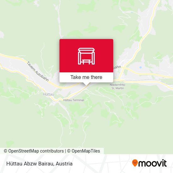 Hüttau Abzw Bairau map