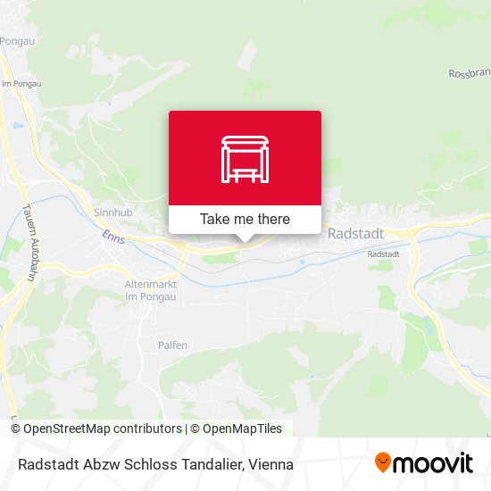 Radstadt Abzw Schloss Tandalier map