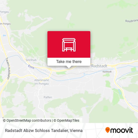 Radstadt Abzw Schloss Tandalier map