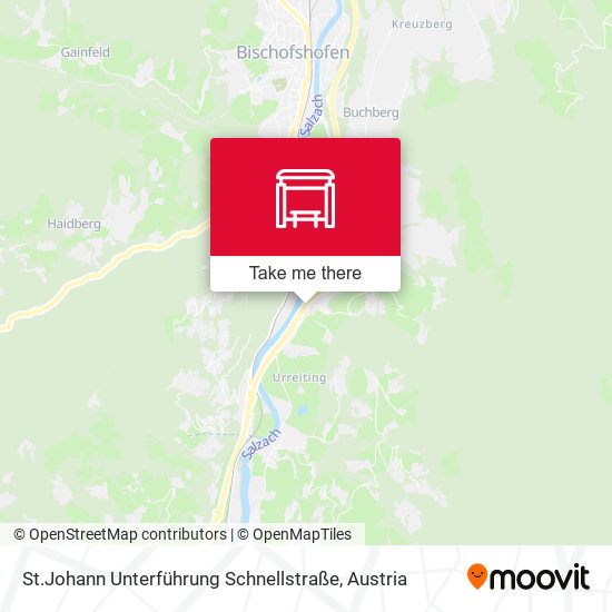 St.Johann Unterführung Schnellstraße map