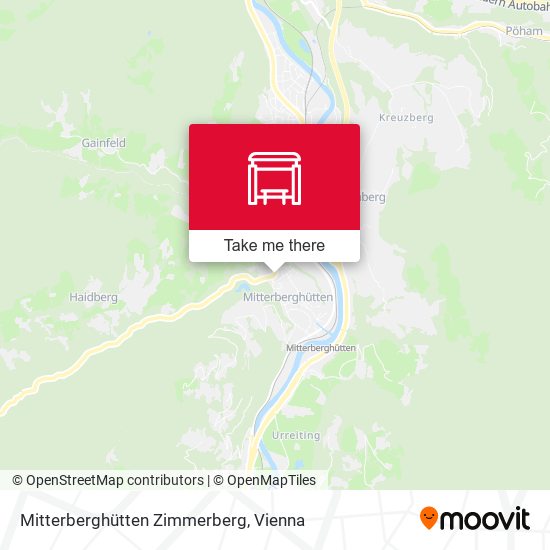 Mitterberghütten Zimmerberg map