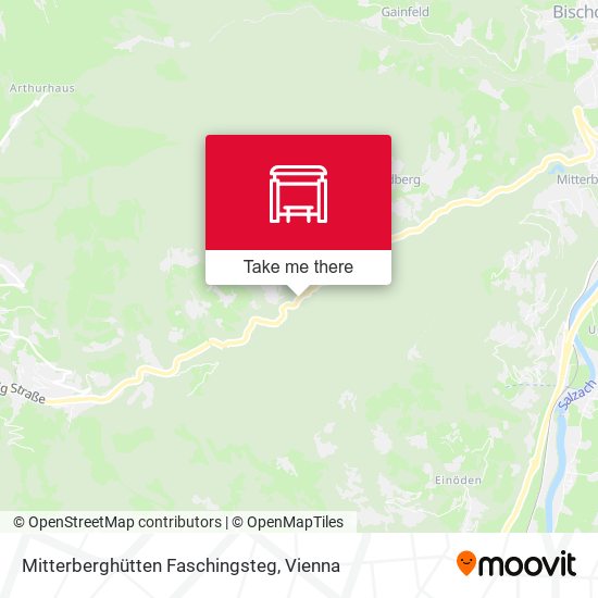 Mitterberghütten Faschingsteg map