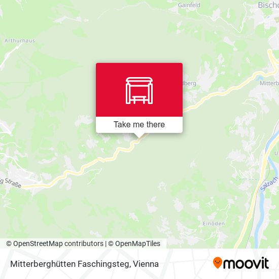 Mitterberghütten Faschingsteg map