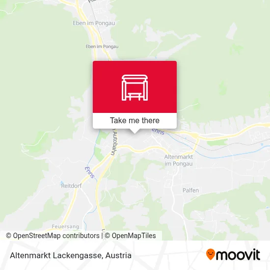 Altenmarkt Lackengasse map