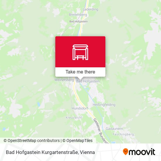 Bad Hofgastein Kurgartenstraße map