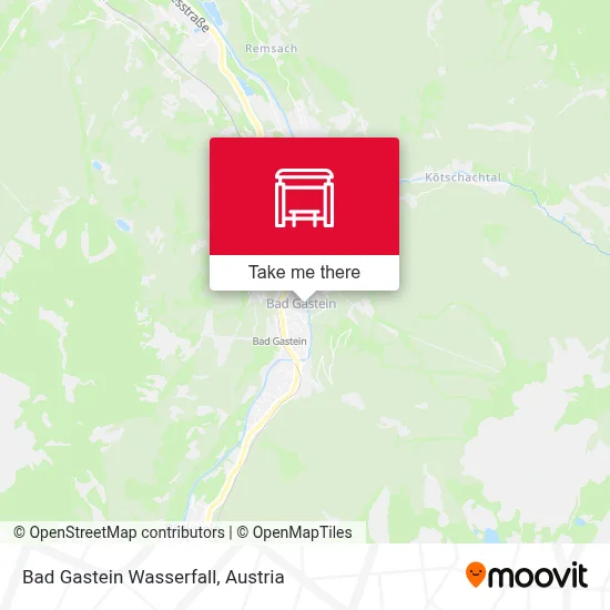Bad Gastein Wasserfall map