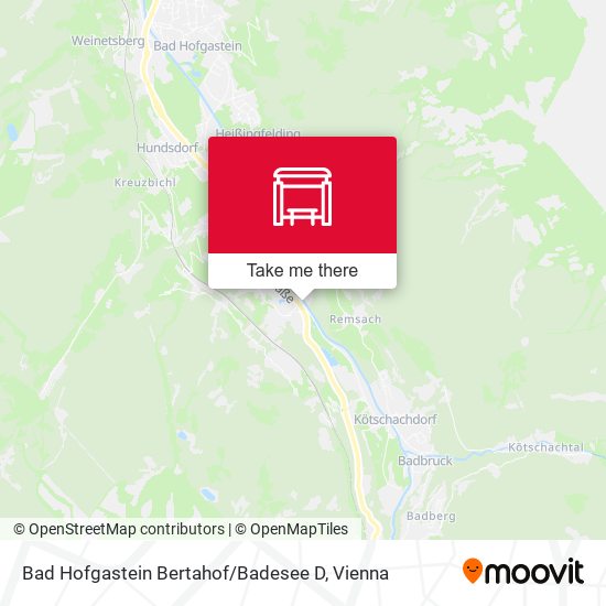 Bad Hofgastein Bertahof / Badesee D map