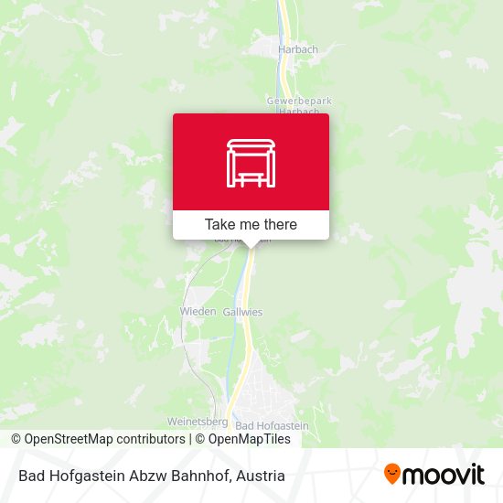 Bad Hofgastein Abzw Bahnhof map