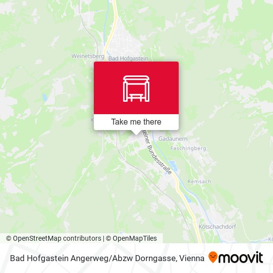 Bad Hofgastein Angerweg / Abzw Dorngasse map