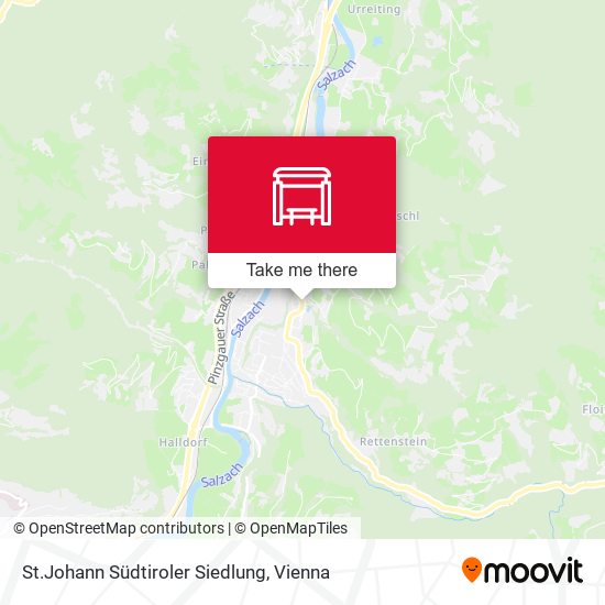 St.Johann Südtiroler Siedlung map