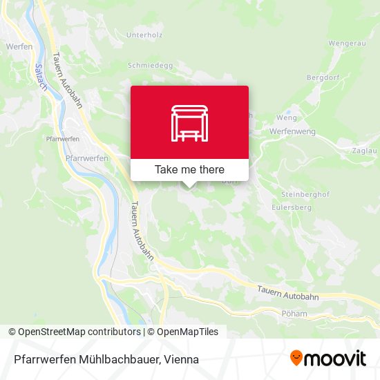 Pfarrwerfen Mühlbachbauer map