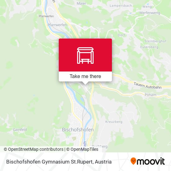 Bischofshofen Gymnasium St.Rupert map
