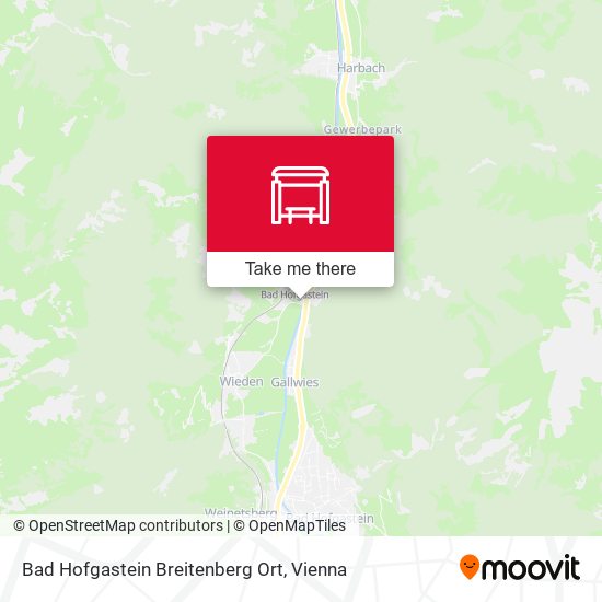 Bad Hofgastein Breitenberg Ort map