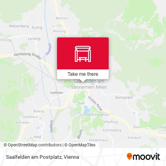 Saalfelden am Postplatz map