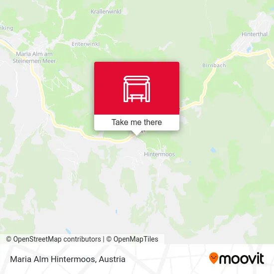 Maria Alm Hintermoos map