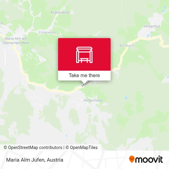 Maria Alm Jufen map