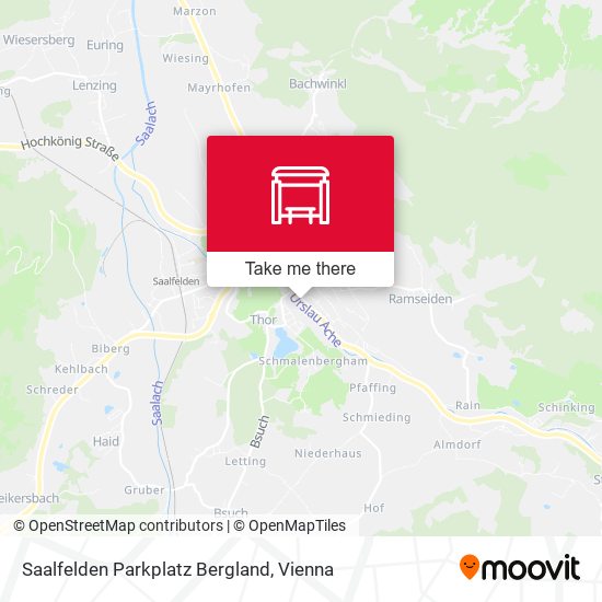 Saalfelden Parkplatz Bergland map