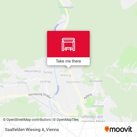 Saalfelden Wiesing A map