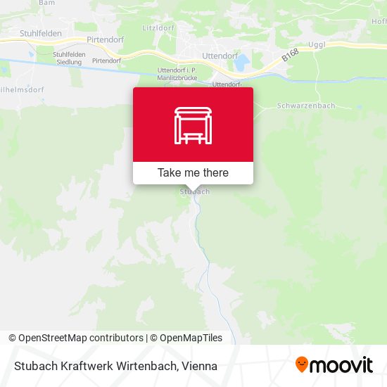 Stubach Kraftwerk Wirtenbach map