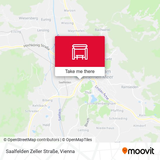 Saalfelden Zeller Straße map