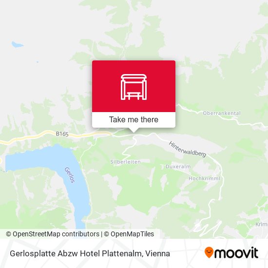 Gerlosplatte Abzw Hotel Plattenalm map