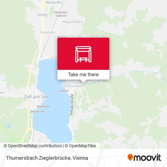 Thumersbach Zieglerbrücke map