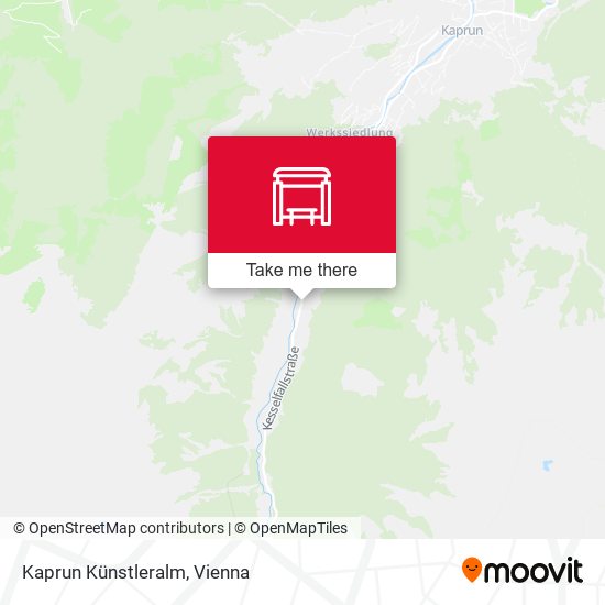 Kaprun Künstleralm map