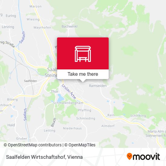 Saalfelden Wirtschaftshof map