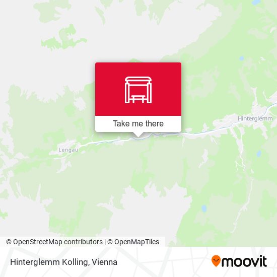 Hinterglemm Kolling map