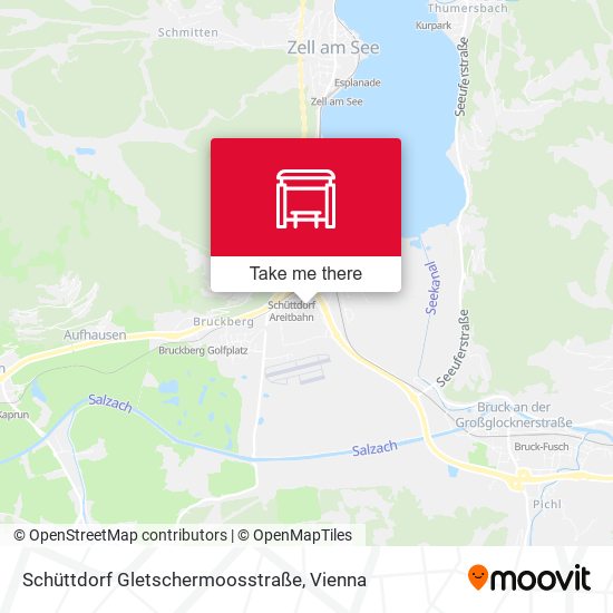 Schüttdorf Gletschermoosstraße map