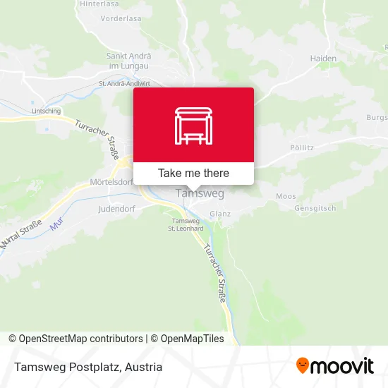 Tamsweg Postplatz map